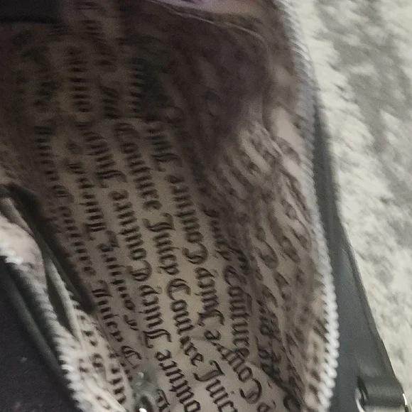 Juicy Couture Black Shoulder Bag with White Logo and Silver Charm - Picture 5 of 5